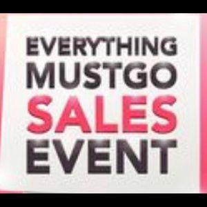 Everything Must Go!!! 👖👗👚👕🥿👠👡👢👞👟